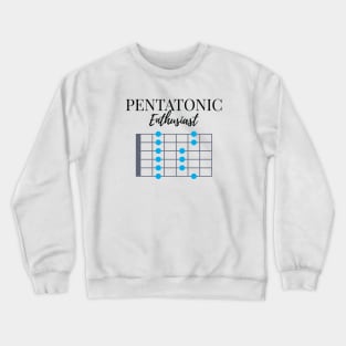 Pentatonic Scale Enthusiast Light Theme Crewneck Sweatshirt